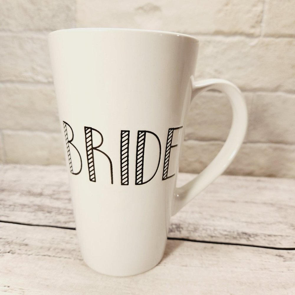 Bride Coffee Mug Getting Married Bachelorette Wife Marriage Engaged Cup New